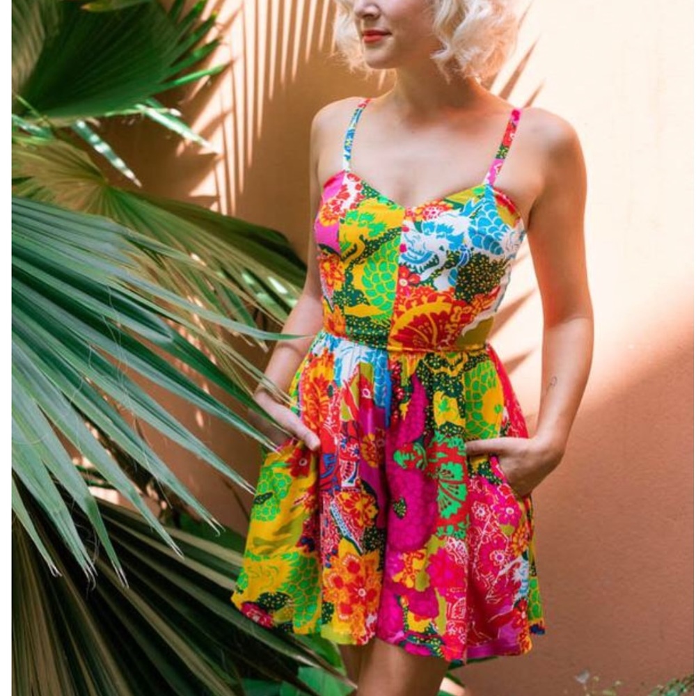 Trashy Diva Ruby Romper Psychedelic Dragons NWOT
